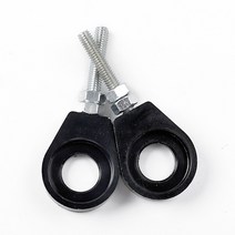 7 색 CNC 알루미늄 체인 텐셔너 조절기 먼지 자전거 구덩이 AT 스쿠터 15mm 뒷바퀴 구멍 110cc 125cc 140cc 오토바이 호환 부품, 02 black, 1개