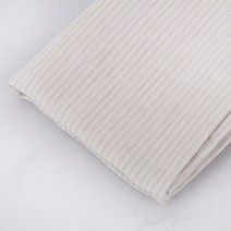 짱패브릭 아이보리 스트라이프 린넨 원단 패브릭#