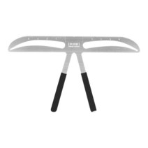 스테인레스 스틸 눈썹 측정 눈금자 눈썹 셰이퍼 영구 화장 스텐실 황금 비율 캘리퍼스 메이크업 도구, 가을 물결 눈썹, 하나