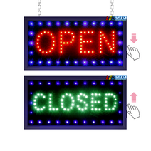 LED보드나라 OPEN/CLOSE 듀얼모드 OPEN 영업중 간판 전광판 미니 창문, 1개, OPEN/CLOSE 보드