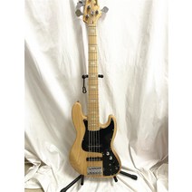 사일런트 기타 어크스틱 5현 베이스 5 현 일렉트릭 픽업 화이트 왁스 실로폰 바디 블랙 가드 플레이트, 2.Guitar with hardcase - 40 인치