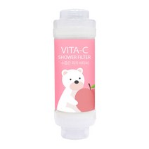 [필터테크] VC-5-P 수줍은 피치 비타씨 비타민샤워필터-아로마테라피/비타민효과/염소제거