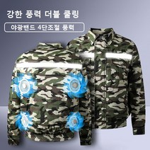 1+1 세트 선풍기 작업복 조끼 현장 쿨링 냉각 에어컨옷 냉풍 잠바 빅사이즈 4팬 선풍기 전기 융접자 안전복 건축 공사복, 2xl/3xl