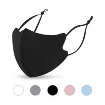 3D 끈조절 네오플랜 패션 마스크 연예인 마스크 두께 2종류 (5 Color), 화이트 (두께 1mm)