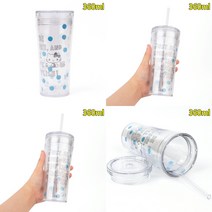 마트498 헬로키티 아이스텀블러 360ML 예쁜텀블러 친환경텀블러 아기빨대컵 텀블러판촉물 헬스텀블러 커플텀블러