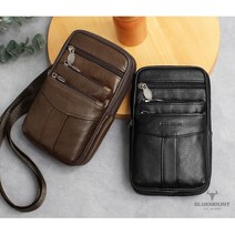 블루마운트 천연소가죽 남성 미니 크로스백 데일리가방