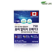 퓨어 알티지 오메가3 RTG EPA 비타민D, 1박스