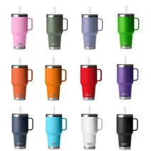 예띠 손잡이있는 램블러 텀블러 35온스 빨대컵 -12가지색상선택가능 -예티텀블러, 선택8 퍼플, 1개