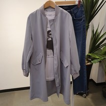 봄신상 무배 데일리 베이직 롱 야상 점퍼 항공잠바 2컬러