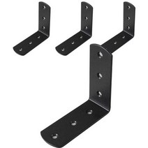 철물코리아 A14 꺽쇠 L75 x 75 흑색, 4개