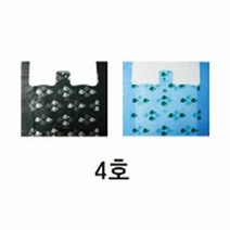 비닐봉투 분리수거 일반비닐봉투 4호.흑색/53x63cm.1봉/70장, 1