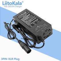 36v충전기 어댑터 전동 퀵보드충전기 LiitoKala 48V 36V 13S 10S 2A 3A 5A Lithium-ion battery pack charger Universal, 02 42V3A-XLR