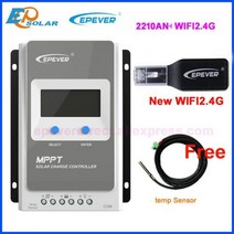 EPEVERTracer MPPT 40302010A 태양열 충전기 컨트롤러 LCD 12V24V 자동 고효율 4210AN 3210AN 2210AN, 러시아|2210AN wifi Sensor