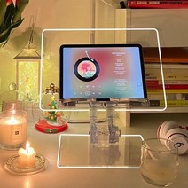 선마트 투명 아크릴 각도조절 높이조절 접이식 2단 독서대
