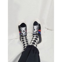 구두모모 트루키 소프트 가죽 스니커즈 (3cm)