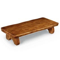 가람마루 소나무로 만든 통판좌탁 통나무좌탁 거실원목좌탁 뉴통판 좌탁, 길이1000