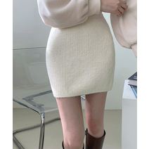 앙고라 미니 니트스커트