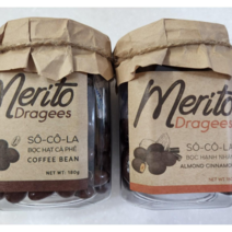 베트남 메리토 드라제 초콜릿 답례품 선물용 커피콩 아몬드 말차 시나몬, 2종-커피콩 초콜릿+시나몬 아몬드