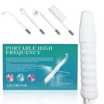 고주파 온열 치료기 전기 요법 유리 전극 튜브 주름 여드름 스팟 리무버 페이스 테라피 네온 아르곤 퓨전, 03 UK Plug