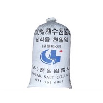 중국산천일염 비식용소금 30kg 제설용 잡초제거용 운동장소금, 1포