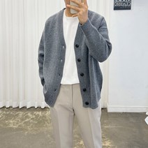 아도르클래식 포트 5컬러 오버핏 울 니트 가디건