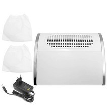 80W AC220V 네일 집진기 팬 진공 청소기 기계 강력한 흡입 강력한 네일 아트 도구 매니큐어용 네일 진공 청, 03 White EU Plug