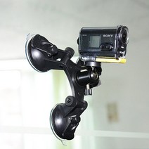 위즈펌 유리 트리플 액션캠 소니 X3000R AS300 마운트 석션컵, 본상품선택