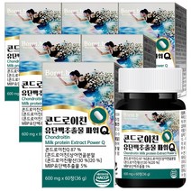 본트비 콘드로이친 MBP 유단백추출물 파워Q 상어 연골 칼슘 600mg x 60정, 6박스, 600mgx60정