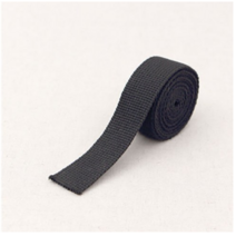 가방용 웨이빙 끈 30 mm, 블랙, 2개