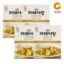 청정원 3분요리 카레여왕 스위트카레 180g, 4개