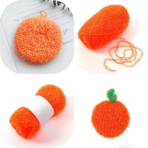 마트498 반짝이 수세미실 오렌지 겨울털실 장갑뜨개질 뜨개가방 니트목도리 털실뜨기 손뜨개DIY 뜨개방 가방뜨기