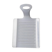 생강 강판 휴대용 그라인딩 도구 내구성이 뛰어난 스테인리스 스틸 와사비 마늘 향료용, 은빛, 11cmx7.3cm, 스테인레스 스틸, 1개, 은빛