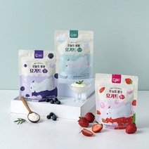 오늘도 동결건조 요거트 (플레인/블루베리/딸기), 3개, 요거트 딸기