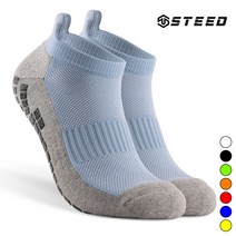 [스포츠 논슬립 미끄럼방지 발목 양말] 마라톤 트레킹 테니스, M 하늘