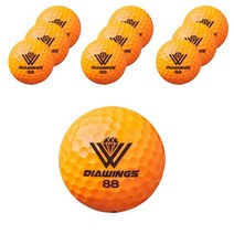 다이아윙스 고반발 비거리전용 장타 골프공 [10구], 6번)M3 오렌지(10구)