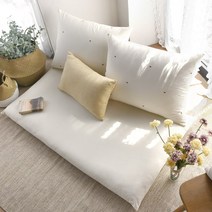 벨라이프 튤립 자수 대쿠션대방석 세트, 02.솜포함