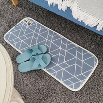 SCHOEN 주방 및 다용도 현관 방문매트 인터리어 매트, 그레이