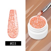 셀프세차 10 색 눈송이 네일 젤 폴리쉬 반짝이 스노우 스팽글 홀로그램 UV 바니시 DIY 매니큐어 도구, 09 03