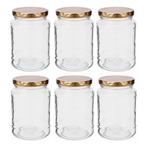 테크팩 원형 유리병, 6개