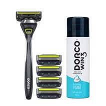 도루코 페이스5style 면도기 + 면도날4입 + 쉐이빙폼 세트, 1세트