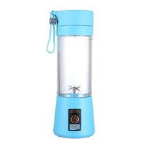 레몬짜는기계 오렌지착즙기 레몬 과일 착즙기 스퀴저 휴대용 크기 usb electric fruit juicer handheld 스무디 메이커 블렌더 교반 충전식 미니 휴대용 주스, 파란색, 협력사