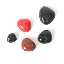 반쪽삼각코 인형코(10개) [1624] / 인형 검정 빨간 코 만들기 재료, 11mm검정, 10개