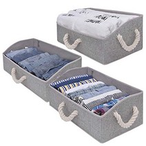StorageWorks Closet Baskets Cotton Fabric Baskets for Closet Shelves Foldable Trapezoid Storage Bi, 1