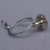 1/1.5/2/2.5/3M 스틸 와이어 로프 후크로드 베어링 리프트 길이 조정 천장 텔레스코픽 샹들리에 액세서리, [02] Wire rope 1.5mm, [04] Length 2m