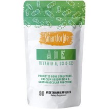 유기농비타민d 액상 임산부 어린이비타민d Smart for Life ADK 비타민 고 D3 K2 A 뼈와 5000U 500mcg, 단일수량, 단일개당 용량/중량/정