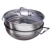 까사니 찜기 찜솥 2단 찜냄비 찜통 채반 스티머 30cm, 본상품선택