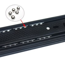 서랍 레일 볼베어링 슬라이드 레일 고하중 서랍장 3단 볼레일, 35CM