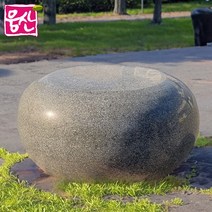 WC45 원형볼라드 돌의자 통석의자 야외조형물 웅산석재, WC45_B고흥석