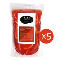[바바포레스트] 수제 자몽청 2kg (5개박스), 단품