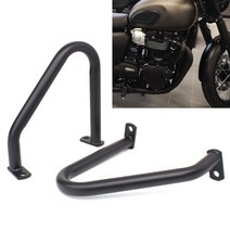 모토 엔진 가드 크래시 바 범퍼 프레임 보호 Triumph Bonneville T100 T120 Bobber Street Twin Cup Thruxton 1200 16-19, 1개